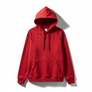 Sweat à capuche tendance avec des embellissements en cristal léger, vêtement décontracté élégant, matière de haute qualité, personnalisation disponible - Product Image 6