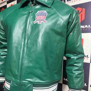 Veste en cuir de vache véritable pour homme Avirex, couleur personnalisée, fermeture éclair standard, hiver, écologique, vestes en cuir pour homme Avirex - Product Image 3