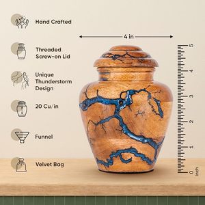 Handmade <b>Large</b> Adult Size Mosaic Aluminium Glass Cremation <b>Urn</b> Individual Tiles Hand Applied Unique Funerals Funeral Supplies - Product Image 4