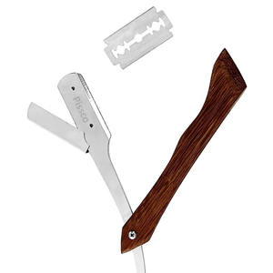 Navaja de Afeitar Profesional para Hombre, de Acero Inoxidable de Alta Calidad, con Mango de Madera, Superventas - Product Image 2