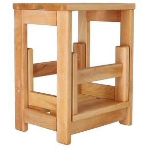 บันไดไม้ 2 ขั้น WELL HOME รุ่นเคลือบน้ำมัน ขนาด 32x23x40 ซม. สำหรับใช้ในบ้าน - Product Image 6