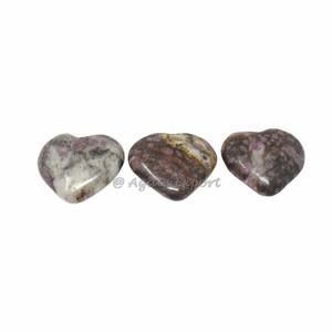 Vente en gros de cristaux de pierres précieuses de coeur gonflés de scolecite polis et lisses naturels en forme de coeur de poche pour la vente de cristal de guérison - Product Image 4