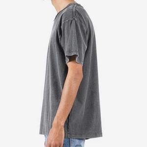 T-shirt surdimensionné vintage à épaules tombantes 100% coton pour hommes T-shirt surdimensionné vintage à lavage à l'acide avec logo personnalisé pour hommes - Product Image 4