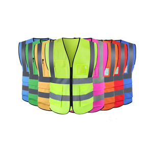 Custom Men Mesh Hi Vis <b>Reflective</b> Vest Jacket Workwear Shirt Construction <b>Clothing</b> <b>Safety</b> Work <b>Reflective</b> Vest With Pockets logo - Product Image 3