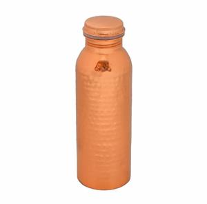 Bouteille d'eau faite à la main en cuivre pur 100% 32oz Design indien pour le bureau et les voyages Ustensiles de cuisine personnalisés pour le bureau et les voyages - Product Image 6