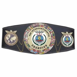 Ceinture de lutte en cuir pour le championnat du monde poids lourd, épaisseur 6 mm, taille adulte, qualité professionnelle - Product Image 1