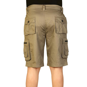 Venta caliente de color sólido logotipo personalizado hombres Cargo pantalones cortos para adultos/2025 último diseño hombres sarga pantalones cortos para hombres - Product Image 2