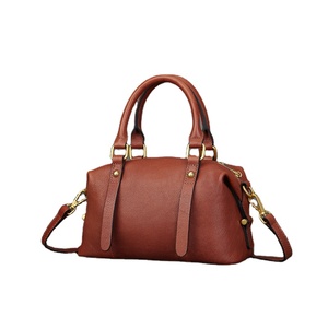 Sacs fourre-tout en cuir véritable pour femmes, de haute qualité, personnalisés OEM/ODM, avec fermeture éclair ouverte, grande capacité, sacs à bandoulière - Product Image 1