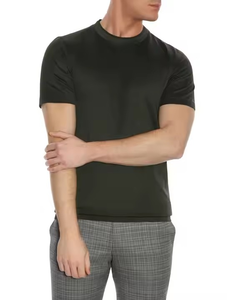 T-shirts de sport surdimensionnés tendance OEM T-shirt respirant gaufré pour hommes avec logo et design personnalisés - Product Image 5