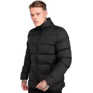 Chaqueta de Plumón de Invierno para Hombre, de Alta Calidad, Corte Ajustado, Tallas Grandes, Cuello Alto, Cierre de Cremallera, Impermeable, Reversible - Product Image 1