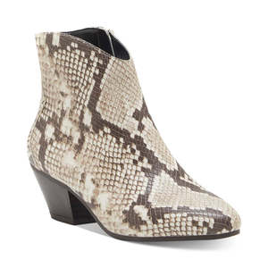 INC International Concepts Stivaletti da donna con tacco a blocco Idra, altezza alla caviglia, con stampa, colore beige - Product Image 1