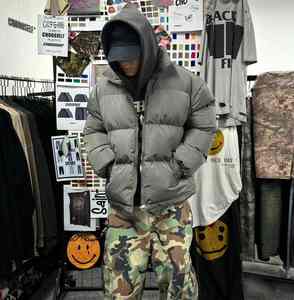 เสื้อโค้ทขนปลาปักเป้าหนาสำหรับผู้ชายเสื้อโค้ทผ้าคอตตอนแบบลำลองทรงหลวมไซส์ใหญ่พิเศษพิมพ์ลายแบบถักสำหรับใช้กลางแจ้ง - Product Image 6