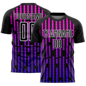 Uniformes de Fútbol Personalizados de Alta Calidad, Camisetas de Fútbol de Poliéster Sublimado de 220 GSM, Secado Rápido, Transpirables, Fábrica OEM - Product Image 3