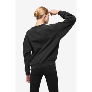 ANINE BING Felpa Oversize Vintage con Grafica Bing, Nera, Taglia XS, Tessuto Traspirante Lavorato a Maglia - Product Image 4