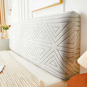 Testiera in tessuto Jacquard solido copre fodera per fodera <span class=keywords><strong>letto</strong></span> Stretch testiera <span class=keywords><strong>letto</strong></span> copricapo fodera per schienale - Product Image 2