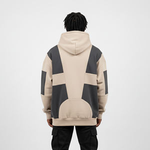 Sudaderas Extra Grandes de Felpa de Algodón para Hombre, Estilo Moderno, Corte Holgado, Paneles de Bloques de Color, Tejido de Punto, Personaliza con tu Propia Marca y Logotipos - Product Image 6