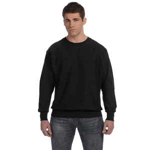 Sweat-shirt à col rond en molleton de coton surdimensionné avec logo personnalisé pour hommes pour les activités de plein air en hiver Design vierge pour personnalisation - Product Image 1