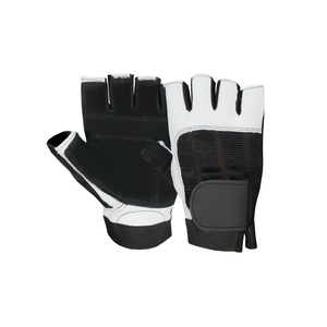 Gants d'haltérophilie anti-dérapant paume maille respirante enveloppement de poignet rembourré pour l'entraînement de musculation d'entraînement de gym - Product Image 2