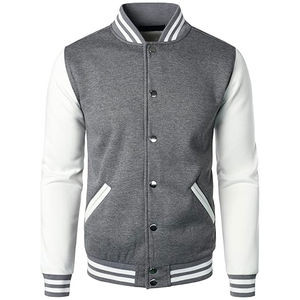 Chaqueta Varsity Unisex Personalizada de Alta Calidad, Ecológica, de Secado Rápido, con Cuello Alto y Logotipo, para Uso Casual, Tallas Regulares y Grandes para Invierno - Product Image 1