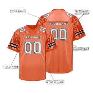 Uniformes deportivos Nombre Camisetas del equipo de fútbol americano personalizadas de alta calidad para hombres Número de estilo Ropa deportiva superior personalizada - Product Image 3