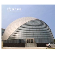 Cúpula de vidrio prefabricada de gran envergadura SAFS para centro comercial, salón de bodas