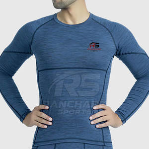 Créez Votre Propre Logo Chemises de Compression pour Hommes Vêtements de Fitness Dernier Design Chemises de Compression pour Hommes - Product Image 3