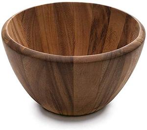 Bol en bois pour servir des fruits secs bol à mélanger rond bol à Dessert en bois taille personnalisée en bois de mariage accepté emballage personnalisé - Product Image 4