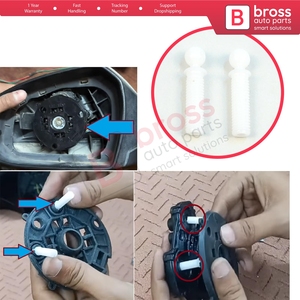 BGE741 2 Piezas Engranaje de Reparación del Motor del Actuador del Espejo Lateral para Optima MK3 Forte MK1 Ceed Cerato MK2 Azera Grandeur MK5 Grand i10 MK2 - Product Image 5