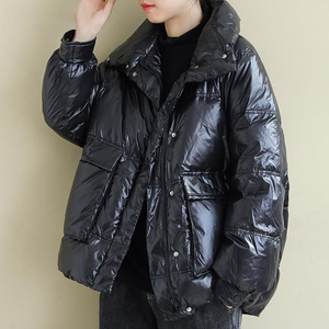 Piumino caldo Puffy Pangpang caldo gonfio lucido per l'inverno piumino quotidiano oversize con finitura lucida e imbottitura accogliente - Product Image 2