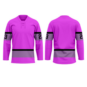 Jersey de Hockey sobre Hielo Personalizado OEM de Alta Calidad, 100% Poliéster, Impermeable, Reversible, con Color y Logotipo Personalizados para Hombre - Product Image 2