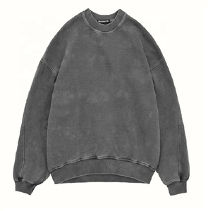 OEM Vintage Sportswear Hombres Unisex Pullover Stone Acid Wash Heavyweight Chándal Dos piezas Jogger Set Sweatsuit Pantalones de chándal - Product Image 2