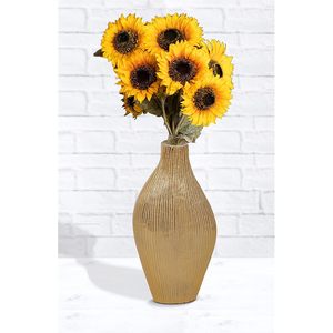 Florero de metal Estilo Vintage de calidad de exportación para bodas rústicas Centro de mesa ideal para eventos disponible al mejor precio - Product Image 1