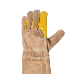 Nouveau 2025 Gants de soudage en cuir de chèvre noir de qualité supérieure personnalisés/Nouveau dernier design 2025 Gants de soudage - Product Image 4
