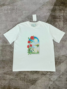 T-shirt de luxe Logo Printed Women Men T shirts <b>tees</b> Hip hop Oversized Men Casual Cotton T shirt Wholesale 2026 - Product Image 2