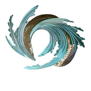 Art mural en métal sable et mer du vendeur indien disponible au prix de gros et d'usine Art mural en métal sable et mer abstrait - Product Image 1