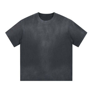 2025 alta calidad Hip Hop Boxy Drop Shoulder ácido lavado hombres camiseta algodón pesado de gran tamaño 180 gramos tela bordada Logo - Product Image 6