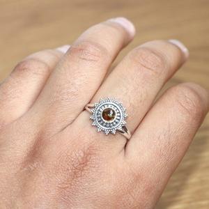 925 Solid Silver Classical Ring <b>Jewelry</b> For Women 925 Sterling Silver Tourmaline Gemstone Boho Style <b>Handmade</b> Ring Gift For Mom - Product Image 2