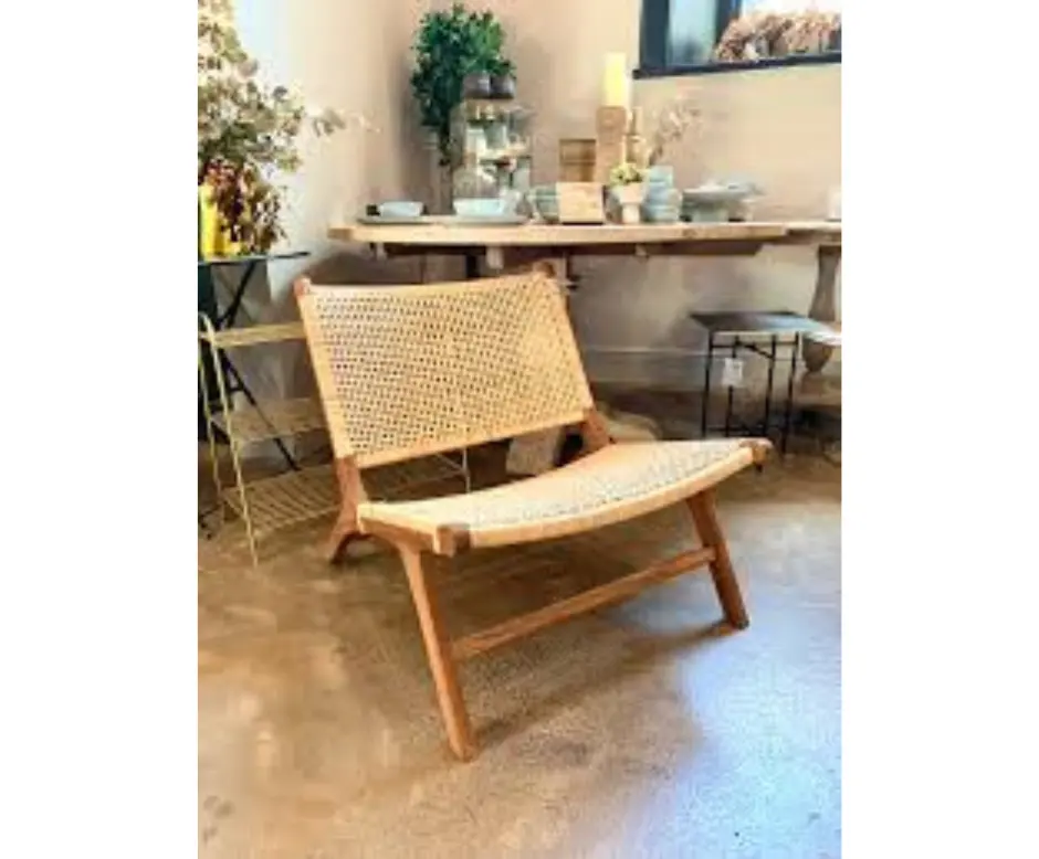 Hamemade Vietnam Rattan Chair Rustic Home Decorative for House/ Holtel Natural Rattan Furniture For Outdoor