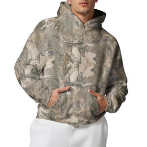 Sudadera con Capucha Personalizada al por Mayor, Sudadera Informal de Calle con Estampado de Camuflaje RealTree, Sudadera con Estampado de Caza y Jungla para Acampar - Product Image 5