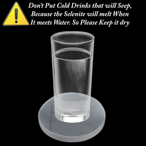 Plaque de chargement en sélénite avec plaque de nettoyage en cristal ordinaire pour la guérison spirituelle et l'équilibre énergétique - Product Image 2