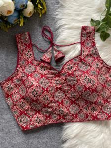 รูปแบบสไตล์เสื้อคอวีที่ทันสมัยเสื้อสามารถใช้ในเสื้อส่าหรีและเสื้อลาเฮงเปิดหลังพร้อมโทนสีเพื่อโทนสี - Product Image 2