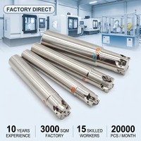 CNC barre de fraise à alimentation rapide double face LN11 refroidissement interne moulin à surfacer enduit de précision emballage de boîte ODM personnalisable