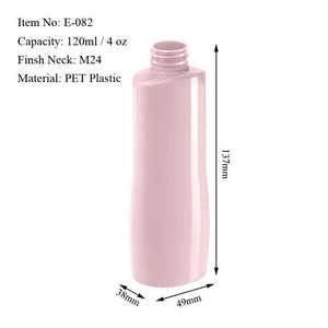 Botellas de Plástico PET Rosa de 120 ml, 300 ml, 4 oz, 10 oz, con Pulverizador, Ecológicas y Personalizadas, para Lociones, Mantecas Corporales y Cremas, con Serigrafía - Product Image 2