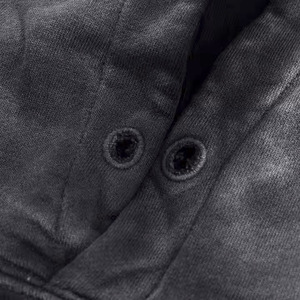 Custom Faded Ácido Lavado de gran tamaño 450gsm 100% Algodón Tallas grandes Peso pesado Pullover Distressed Vintage Ácido Lavado Sudadera con capucha Unisex - Product Image 3