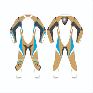 Traje de cuero genuino para motocicleta y carreras de autos, traje de protección de alta calidad para motocicletas, trajes de carreras de autos - Product Image 1