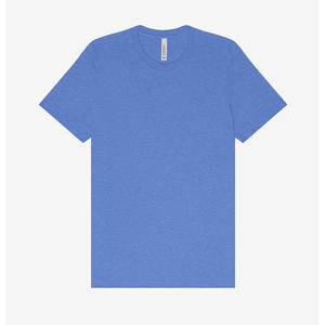 Bella + toile unisexe bleu chiné Jersey T-Shirt 100% coton respirant Design personnalisé col rond distinctif T-shirts à col rond - Product Image 1