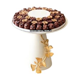 Bol à chocolat en métal de qualité supérieure porte-bonbons Design Antique plat de service à chocolat en métal pour les fournitures de fêtes de mariage - Product Image 2