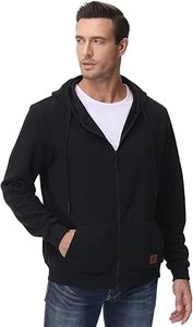 Custom Men's Stylish Design Zip-Up Sweatshirt Jacket Comfortable Lightweight Hoodie for Puff Print Fashionable 100% Cotton - Product Image 4