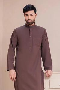 Jubba Jubba สำหรับผู้ชาย Jubba สีพื้นเสื้อผ้าอาหรับอิสลามสวมใส่สบายๆขายส่ง - Product Image 2