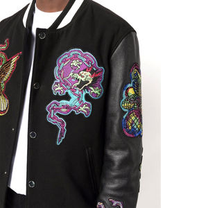 2023 chaquetas profesionales de alta calidad Premium Varsity diseño único soporte de manga de cuero cómodo elegante invierno al por mayor - Product Image 6